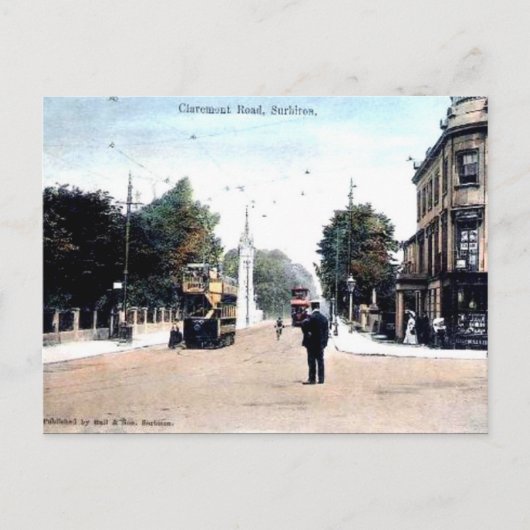 Oud Briefkaart - Surbiton, Londen (Voorkant)