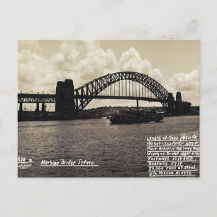 Oud Briefkaart - Sydney Harbour Bridge