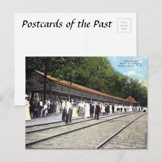 Oud Briefkaart - Sylvan Beach, NY, VS (Voorkant / Achterkant)