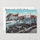 Oud Briefkaart - Szczecin, Polen (Voorkant / Achterkant)