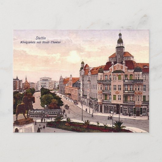 Oud Briefkaart - Szczecin, Polen (Voorkant)