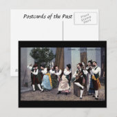 Oud Briefkaart - Tarantella Dancers (Voorkant / Achterkant)
