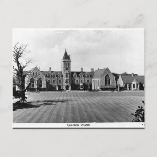 Oud Briefkaart - Taunton School, Somerset (Voorkant)