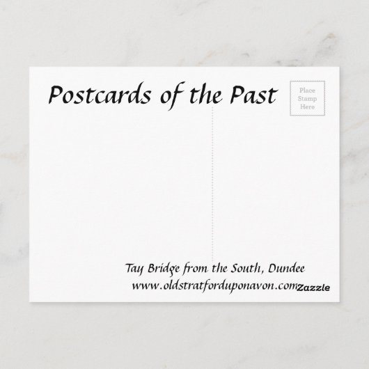 Oud Briefkaart - Tay Bridge, Dundee (Achterkant)
