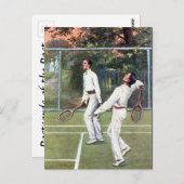 Oud Briefkaart - Tennis (Voorkant / Achterkant)