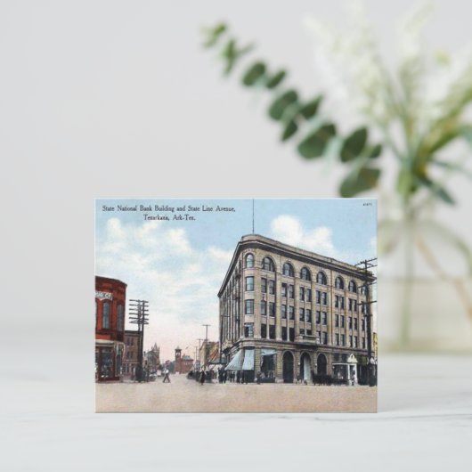 Oud Briefkaart - Texarkana, VS (Staand voorkant)
