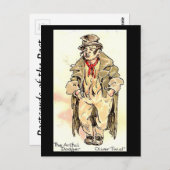 Oud Briefkaart - Tful Dodger van "Oliver Twist" (Voorkant / Achterkant)
