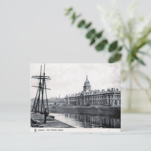 Oud Briefkaart - The Custom House, Dublin (Staand voorkant)