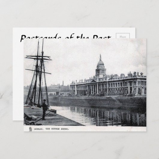 Oud Briefkaart - The Custom House, Dublin (Voorkant / Achterkant)