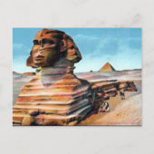 Oud Briefkaart - The Sphinx, Caïro, Egypte (Voorkant)