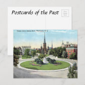 Oud Briefkaart - Thomas Circle, Washington, DC (Voorkant / Achterkant)