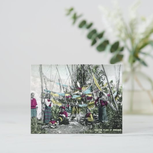 Oud Briefkaart - Tibet (Staand voorkant)