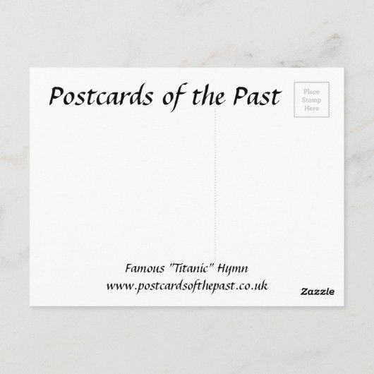 Oud Briefkaart - "Titanic" Hymn (Achterkant)