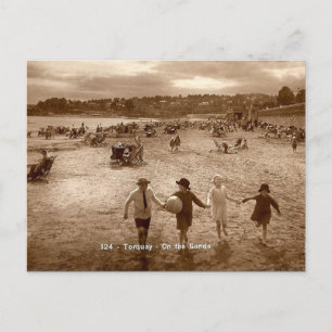 Oud Briefkaart - Torquay Beach
