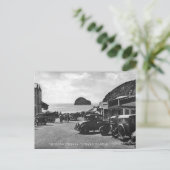 Oud Briefkaart - Trebarwith Strand, Cornwall (Staand voorkant)