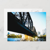 Oud Briefkaart treinbrug (Voorkant / Achterkant)