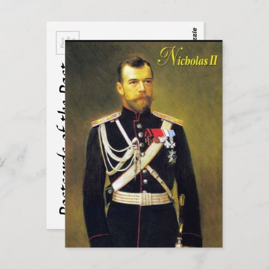 Oud Briefkaart - Tsar Nicholas II (Voorkant / Achterkant)