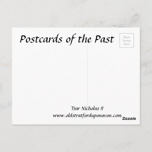 Oud Briefkaart - Tsar Nicholas II (Achterkant)