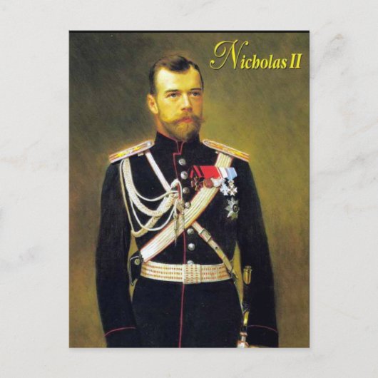 Oud Briefkaart - Tsar Nicholas II (Voorkant)