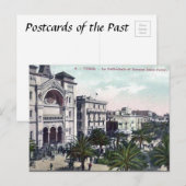 Oud Briefkaart - Tunis, kathedraal (Voorkant / Achterkant)