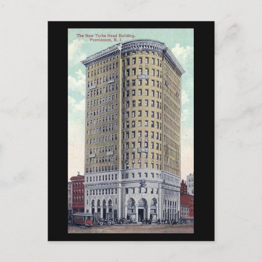 Oud Briefkaart - Turks hoofdgebouw, Providence RI (Voorkant)