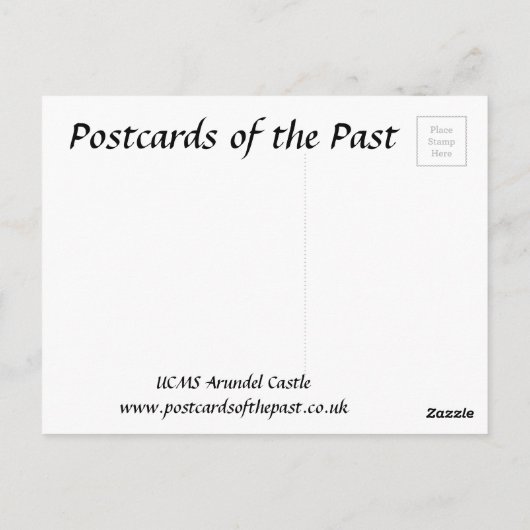 Oud Briefkaart - UCMS Arundel Castle (Achterkant)
