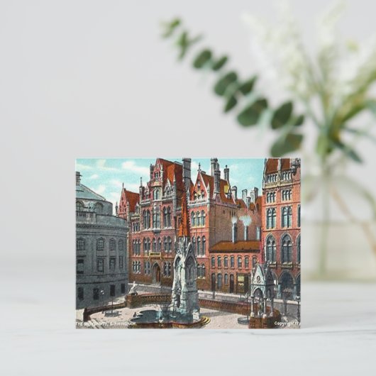 Oud Briefkaart - Universiteit van Birmingham (Staand voorkant)