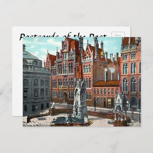 Oud Briefkaart - Universiteit van Birmingham (Voorkant / Achterkant)