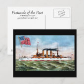 Oud Briefkaart - USS Georgië (Voorkant / Achterkant)