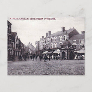 Oud Briefkaart - Uttoxeter, Staffordshire