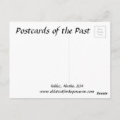 Oud Briefkaart - Valdez, Alaska, VS (Achterkant)