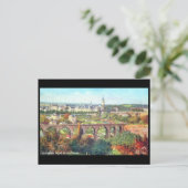 Oud Briefkaart - Vallee de la Petrusse, Luxemburg (Staand voorkant)