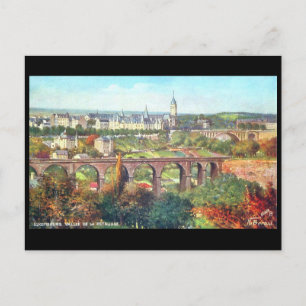Oud Briefkaart - Vallee de la Petrusse, Luxemburg