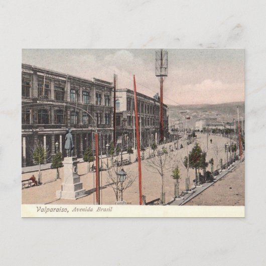 Oud Briefkaart - Valparaiso, Chili (Voorkant)