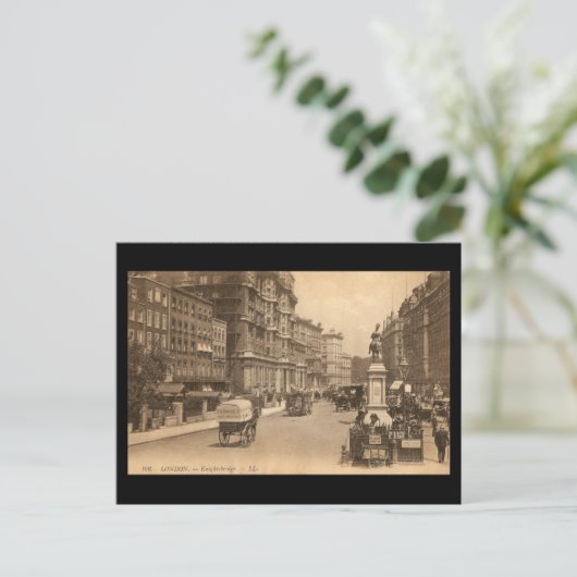 Oud Briefkaart van Knightsbridge, Londen (Staand voorkant)