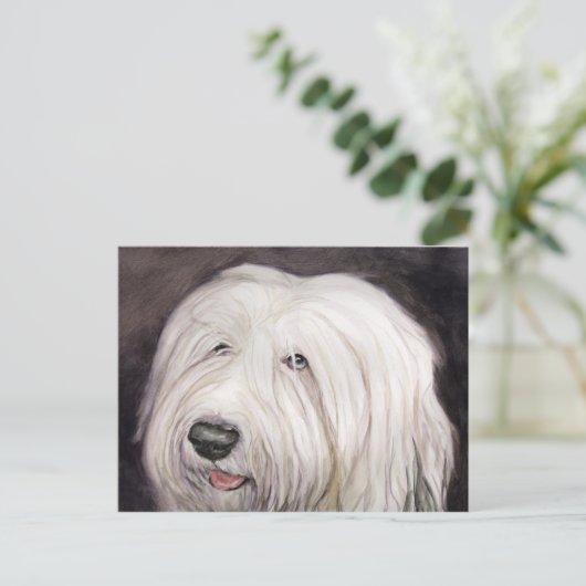 Oud Briefkaart van Sheepdog Art (Staand voorkant)