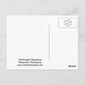 Oud Briefkaart van Sheepdog Art (Achterkant)
