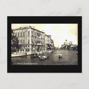Oud Briefkaart, Venetië, Palazzo Franchetti Briefkaart