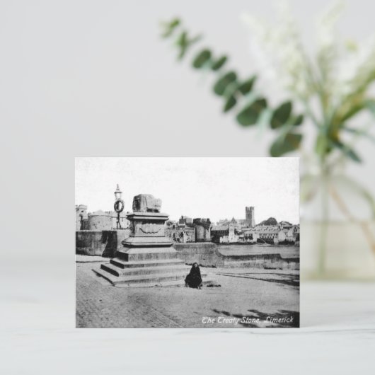 Oud Briefkaart - Verdragssteen, Limerick (Staand voorkant)
