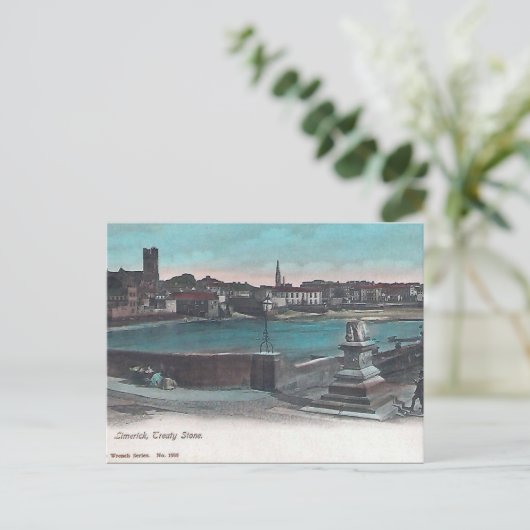 Oud Briefkaart - Verdragssteen, Limerick (Staand voorkant)