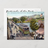 Oud Briefkaart - Verenigde Staten-Mexico Internati (Voorkant / Achterkant)