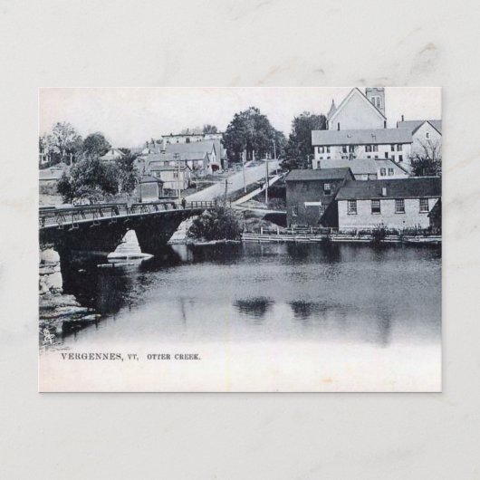 Oud Briefkaart - Vergennes, Vermont, Verenigde Sta (Voorkant)