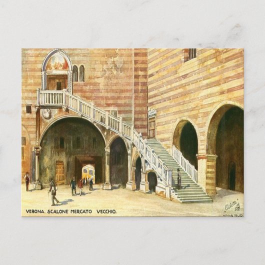 Oud Briefkaart - Verona, Italië (Voorkant)