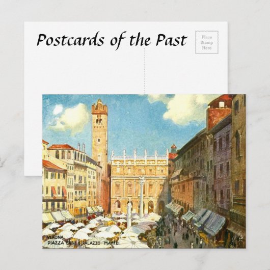 Oud Briefkaart - Verona, Italië (Voorkant / Achterkant)