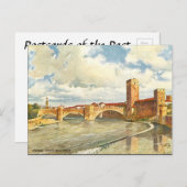 Oud Briefkaart - Verona, Italië (Voorkant / Achterkant)