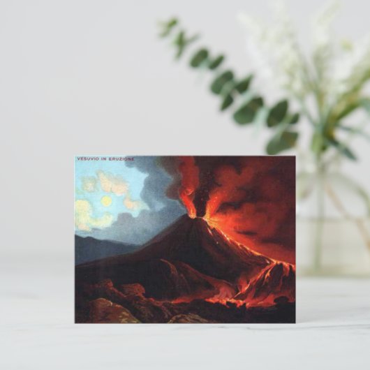 Oud Briefkaart - Vesuvius (Staand voorkant)