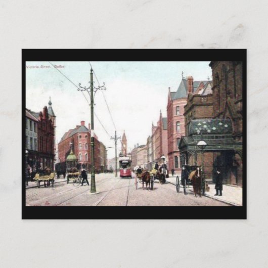 Oud Briefkaart - Victoria St., Belfast (Voorkant)