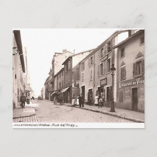 Oud Briefkaart - Villefranche-sur-Saone, Rhone (Voorkant)