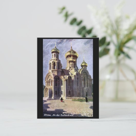 Oud Briefkaart - Vilnius, Litouwen (Staand voorkant)