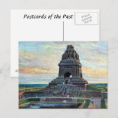 Oud Briefkaart - Völkerschlachtdenkmal, Leipzig (Voorkant / Achterkant)